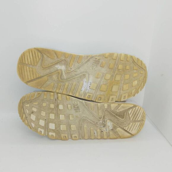 Nike Air Max 90 LTR GS Girl's Pre-owned Ivory and White Sneakers - sz. 6Y - Picture 5 of 6